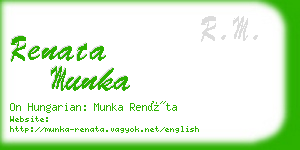 renata munka business card